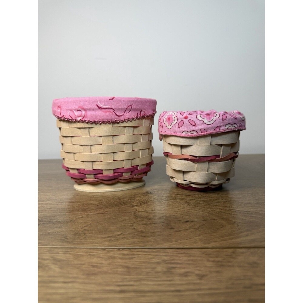 Longaberger Horizon Hope Cancer Society Baskets 2 Piece Lot